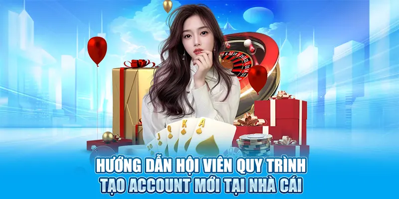 Hướng dẫn hội viên quy trình tạo account mới tại nhà cái